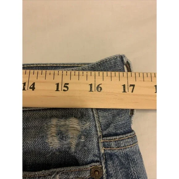 Guess Y2K Mini Denim Skirt Jean Embroidered Sz 31  Fairycore Whimsi Boho Festiva - Picture 14 of 16